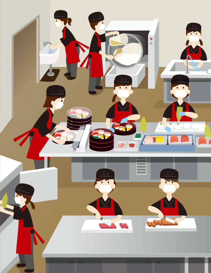 店舗内イメージイラスト